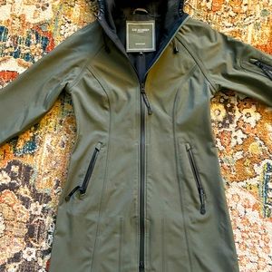 Ilse Jacobsen Long Women’s Raincoat size 6 Olive Green